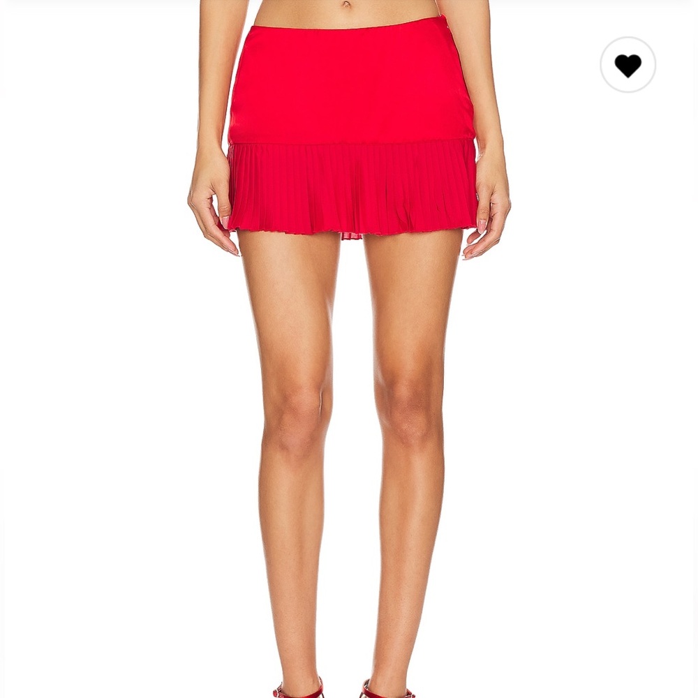 Elegant Red Pencil Skirt